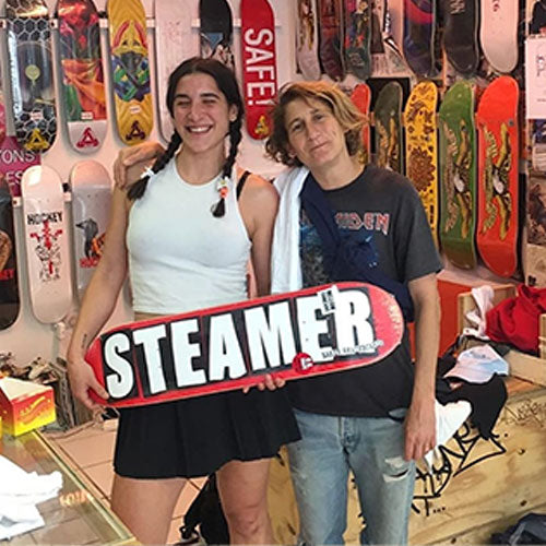 Elissa Steamer in the London Skateshop